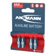 Ansmann Red AAA alkáli elem - 4 db