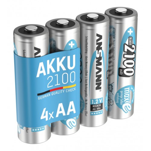 Ansmann AA NiMH újratölthető akkumulátor 2100 mAh - 4 db