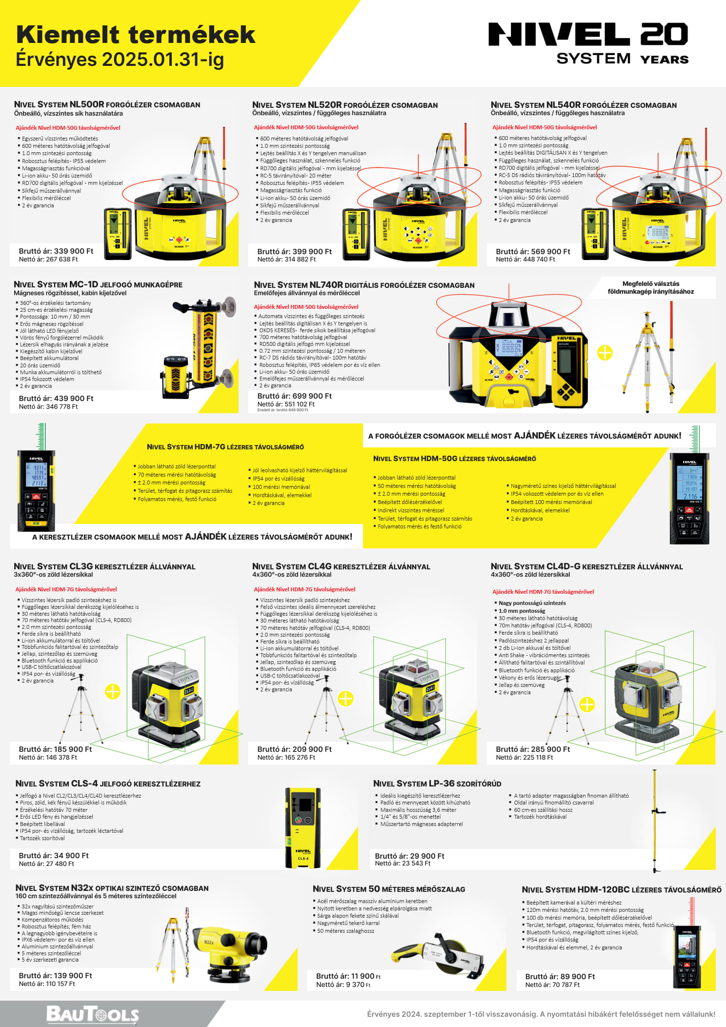Nivel System akciós szórólap 2024 Q3