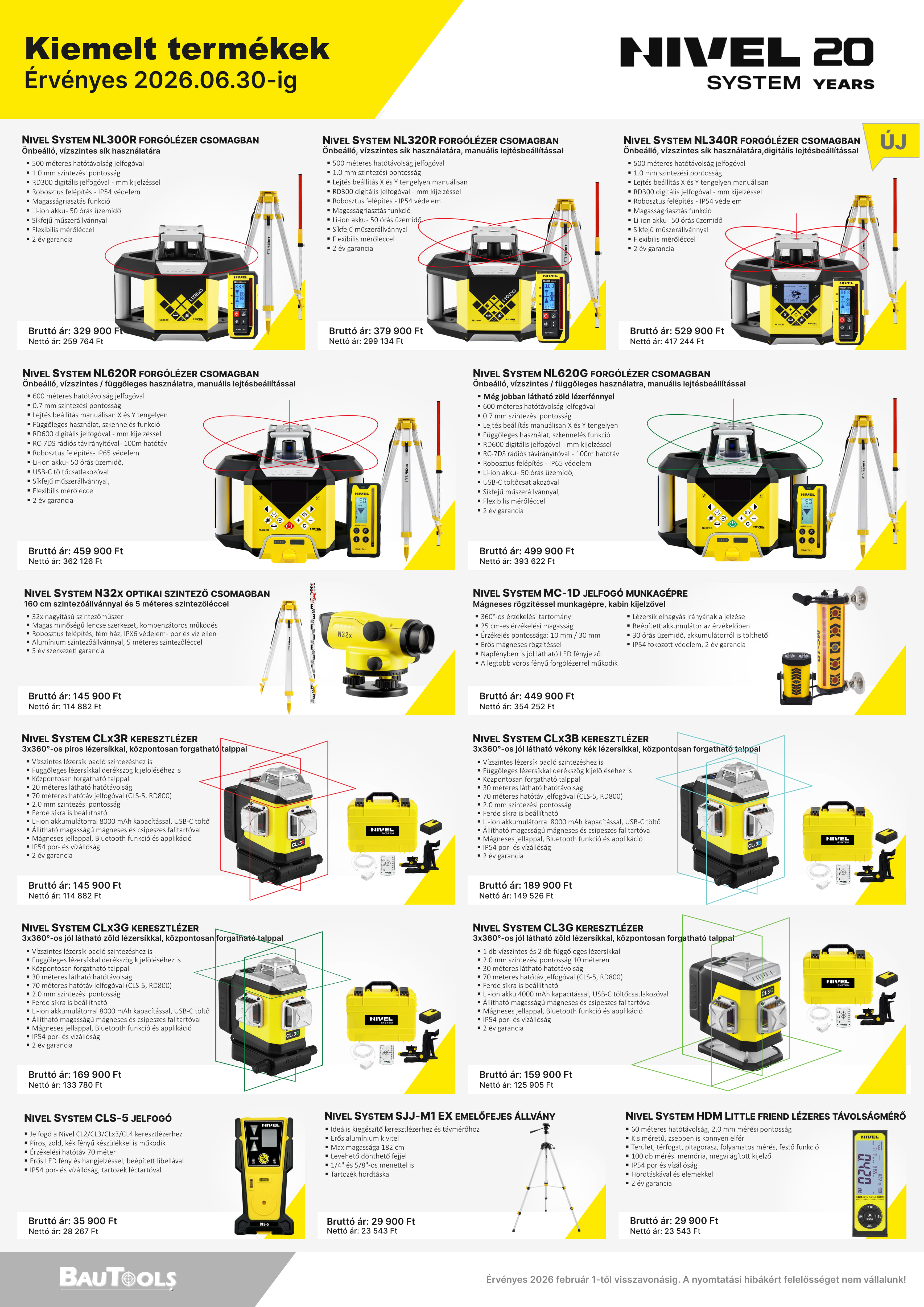 Nivel System akciós szórólap 2026 Q1