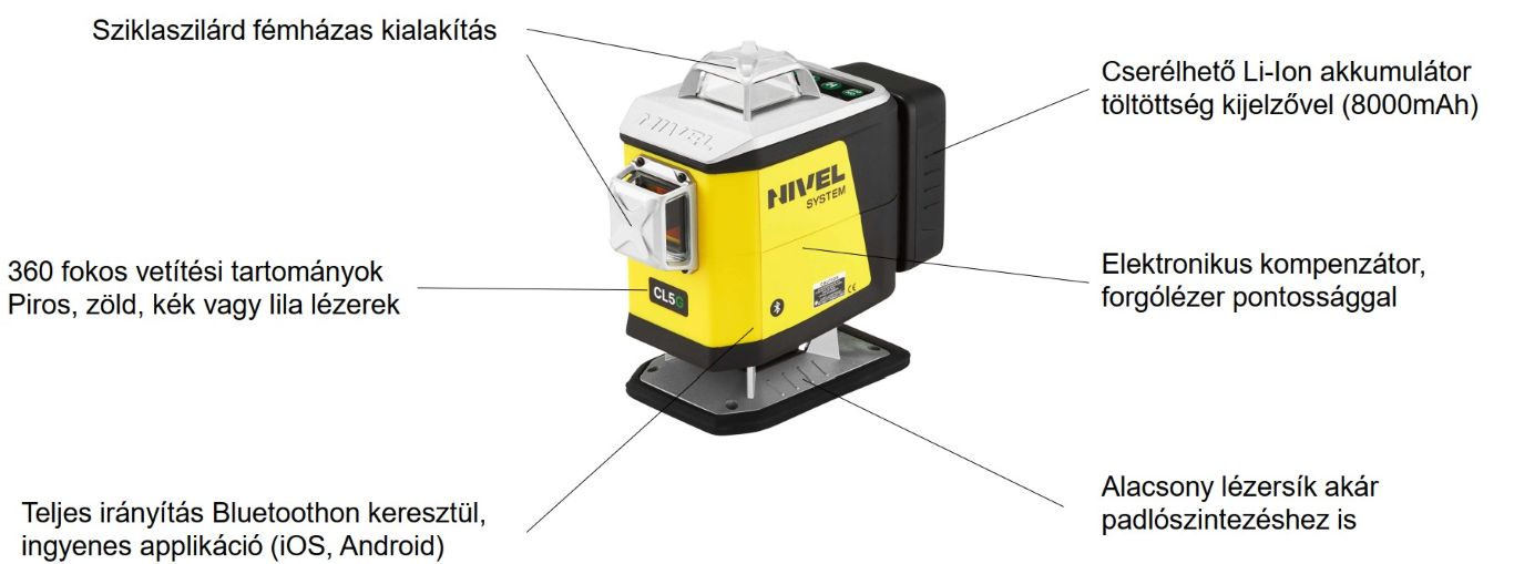 Nivel System CL5 keresztlézer